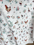 Ducks & Chickens Floral Cozy Sweatshirt