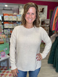 Textured Sweater in Almond