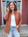 Kendra Shacket in Rust