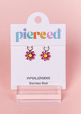 Hot Pink Daisy Charms