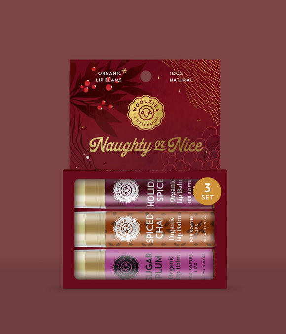 Naughty or Nice Lip Balm Set Of 3