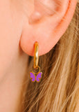 Purple Butterfly Charms