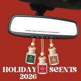 Car Diffusers | Holiday & Winter Scents (NEW 2026): No Mylar Bags / Flannel Season