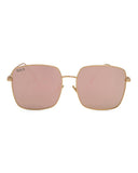 Saint - Women's Polarized Oversized Square Sunglasses: Brown
