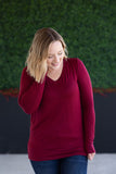 Larissa Long Sleeve in Burgundy