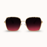 Aspen - Women's Oversized Square Frame Sunglasses: Brown