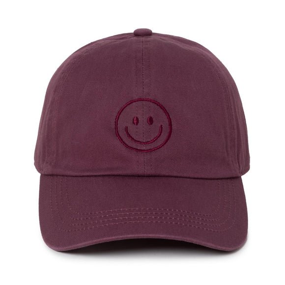 Smile Hat in Burgundy
