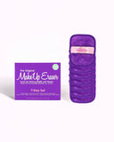 Queen Purple Makeup Eraser 7-Day Set
