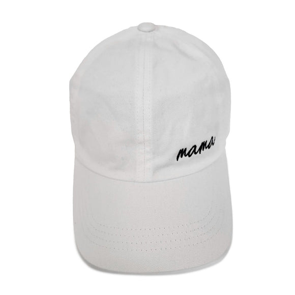 Script Mama Hat in White