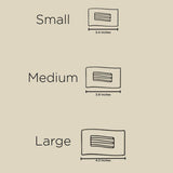 Teleties Flat Rectangle Hair Clip | Medium | Fir Real