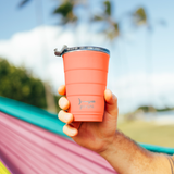 Insulated Stackable Tumbler 16 oz - Coral