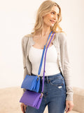 Grey Blue All the Pockets Crossbody/Wristlet