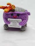 Emotional Support Crochet Dumpster Fire - Green