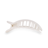 Round Flat Hair Clip | Medium | Coconut White