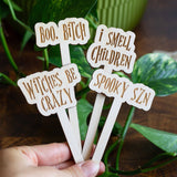 Halloween Wooden Plant Markers : It's just a bunch of Hocus Pocus!