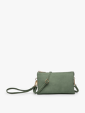 Army Green All the Pockets Crossbody/Wristlet