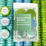 Eucalyptus Escape Shower Steamers 6 Pack - Made in USA