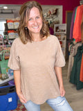 Oversized Taupe Tee