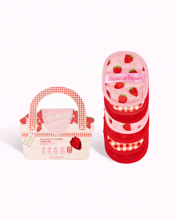 Strawberry Fields 7-Day Makeup Eraser Set | Limited Edition