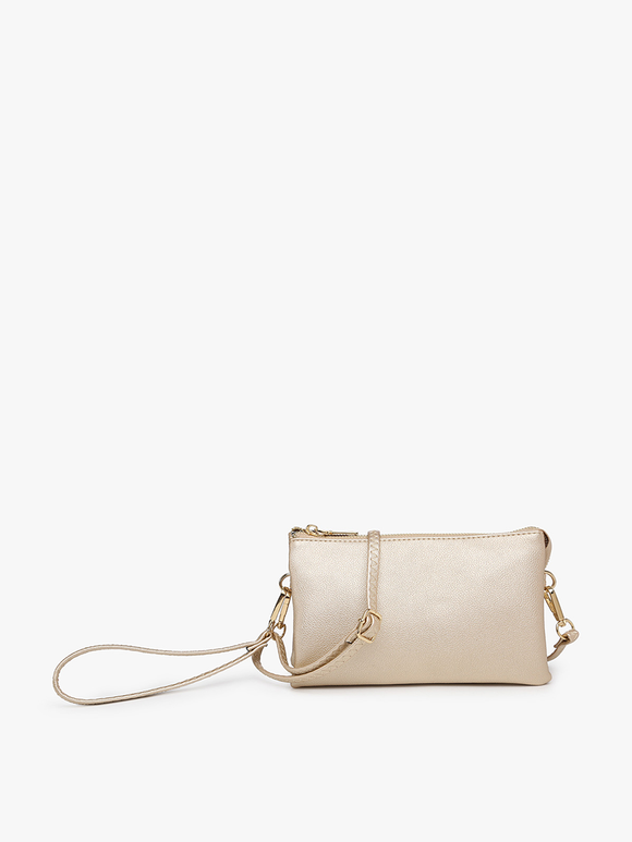 Gold All the Pockets Crossbody/Wristlet