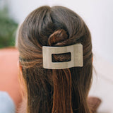 Teleties Flat Rectangle Hair Clip | Small | Sage It Ain't So