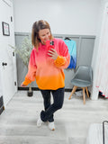 Ombre Pink - Luxe Essential Corded Crew
