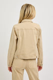 Vintage Wash Jacket in Latte