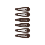 Teleties Snap Clip | Brown | 6 Count