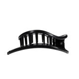 Jet Black | Large | Flat Circle Hair Clip