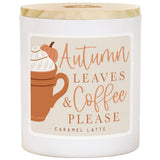 Leaves Coffee Please Candle