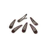 Teleties Snap Clip | Brown | 6 Count