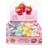 Textured Sugary Strawberry Squishy Toy