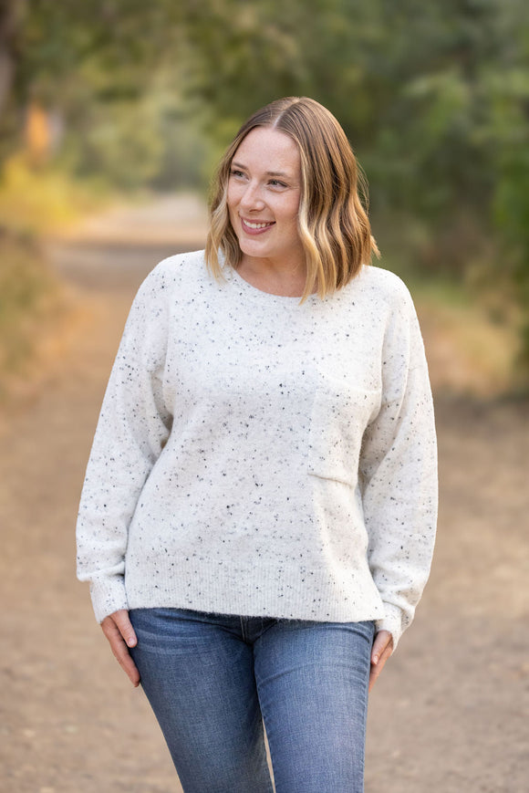 Confetti Sweater in White