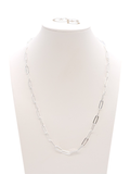 Silver Ashley Necklace: 16"