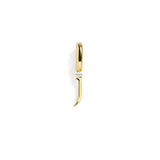 Letter Charm: Gold / J