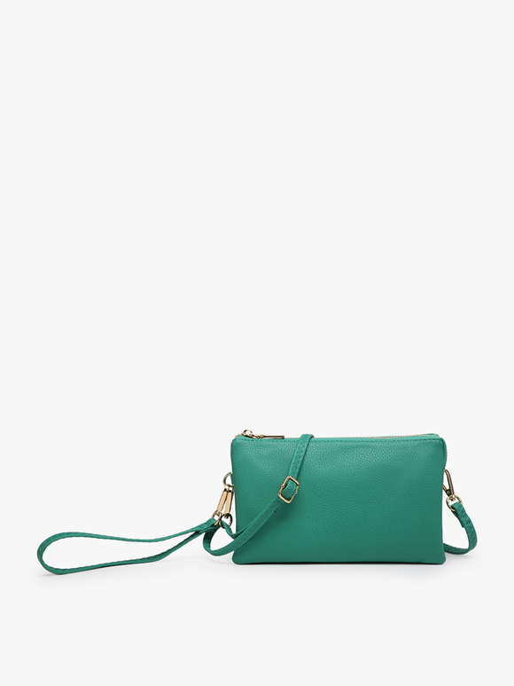 All the Pockets Crossbody in Kelley Green