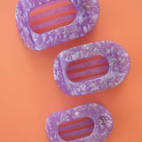 Teleties Flat Round Hair Clip | Small | Lavender Mist