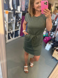 Tee Dress in Olive