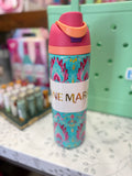 Marley Water Bottle in Damask