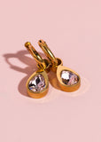 Pink Teardrop Gem Charms
