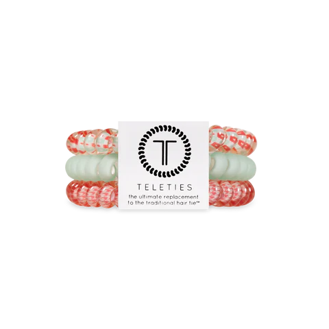 Teleties - Calming Coral Skinny Hair Ties