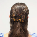 Flat Rectangle Hair Clip | Medium | Tortoise