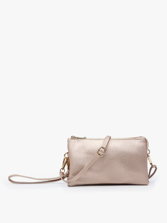 All the Pockets Crossbody in Rose Gold