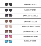 Earhart - Women’s Aviator Sunglasses–Polarized Everyday Chic: Black
