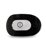 Teleties Round Flat Hair Clip | Large | Jet Black