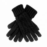 CC Cable Fleece Lined Women's Gloves Burgundy