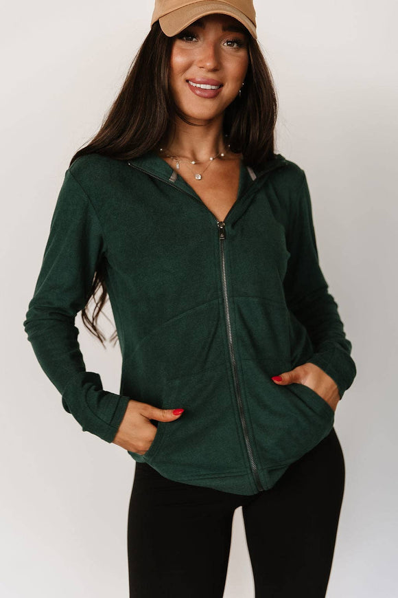 Ampersand Performance Fleece Full Zip in Green