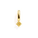 Birthstone Charm: Yellow Topaz / Silver