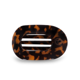 Teleties Round Flat Hair Clip | Small | Tortoise