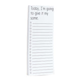 Today I'm going to give it my some funny to-do list pads